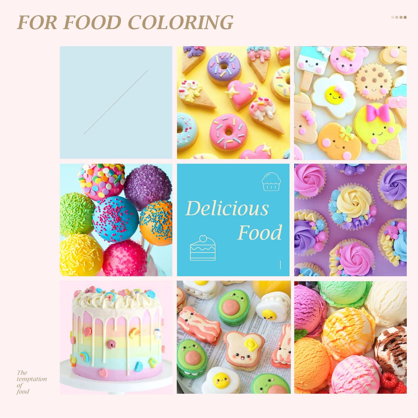 Nomeca 12 Color Cake Food Coloring Set - Food Grade Liquid Dye, 0.35 Fl Oz Bottles, Vibrant for Baking, Icing, Fondant, Slime Making