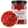 enhanced Freeze Dried Strawberries Pieces 6.5 Oz/185g Frozen Dried Strawberry 100% Natural & No Additives.