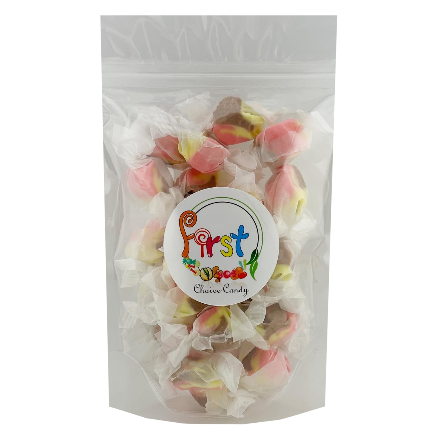 Firstchoicecandy All Flavor Saltwater Taffy (Banana Split, 1 Pound)