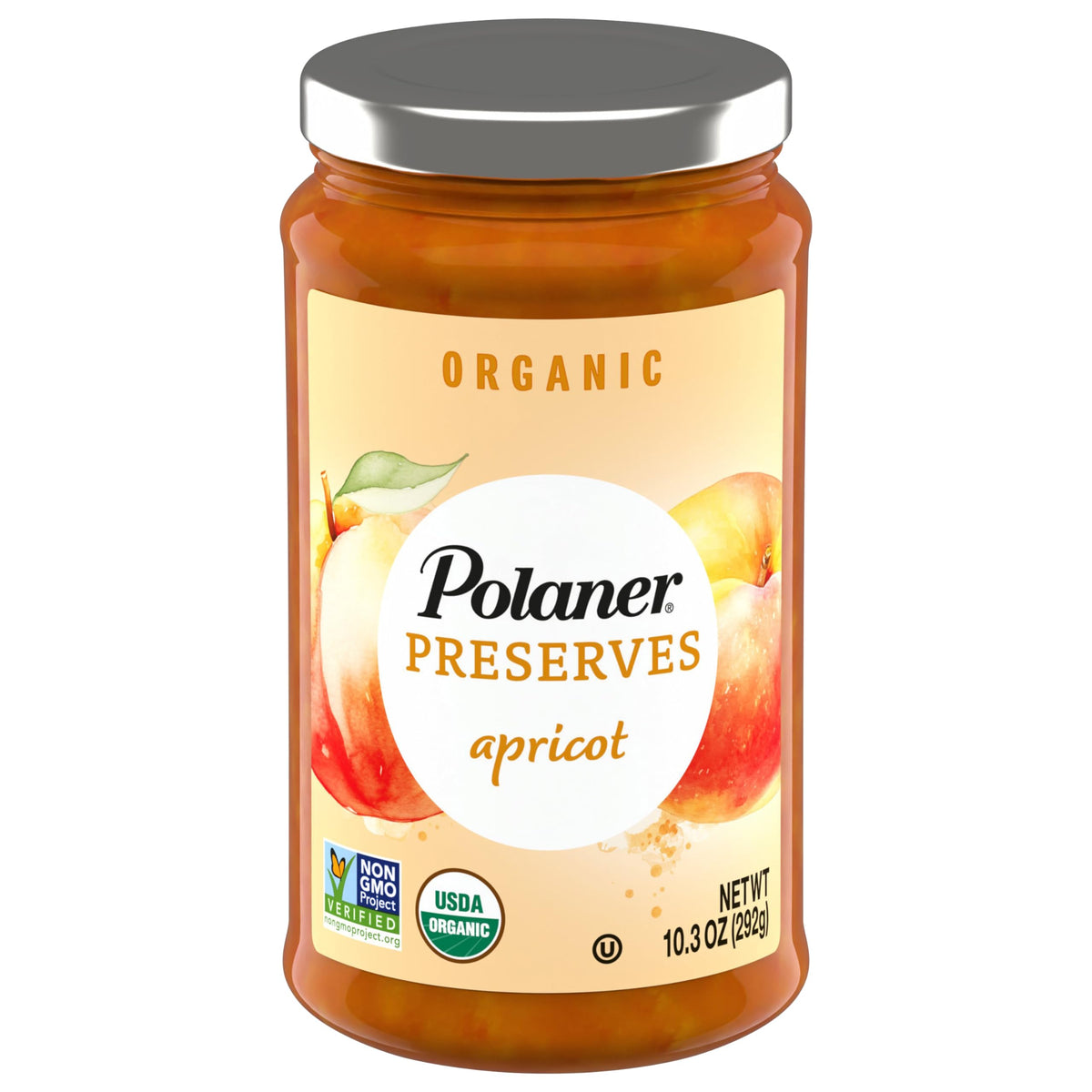 Polaner Organic Preserves, Apricot, 10.3 Ounce