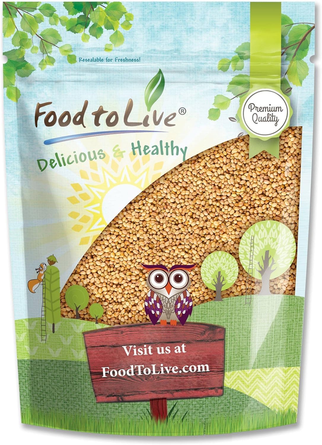 Food to Live Clover Seeds for Sprouting, 8 Ounces - Pure, Vegan, Kosher, Bulk. Edible Seeds. Rich in Vitamin C. High Germitation