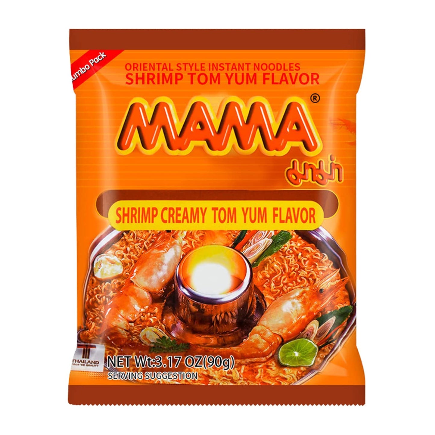 Generic Mama Oriental Style Instant Noodles Mix - 30 Packs (4 Flavors: Shrimp Tom Yum, Pa Lo Duck, Creamy Tom Yum, Pork)
