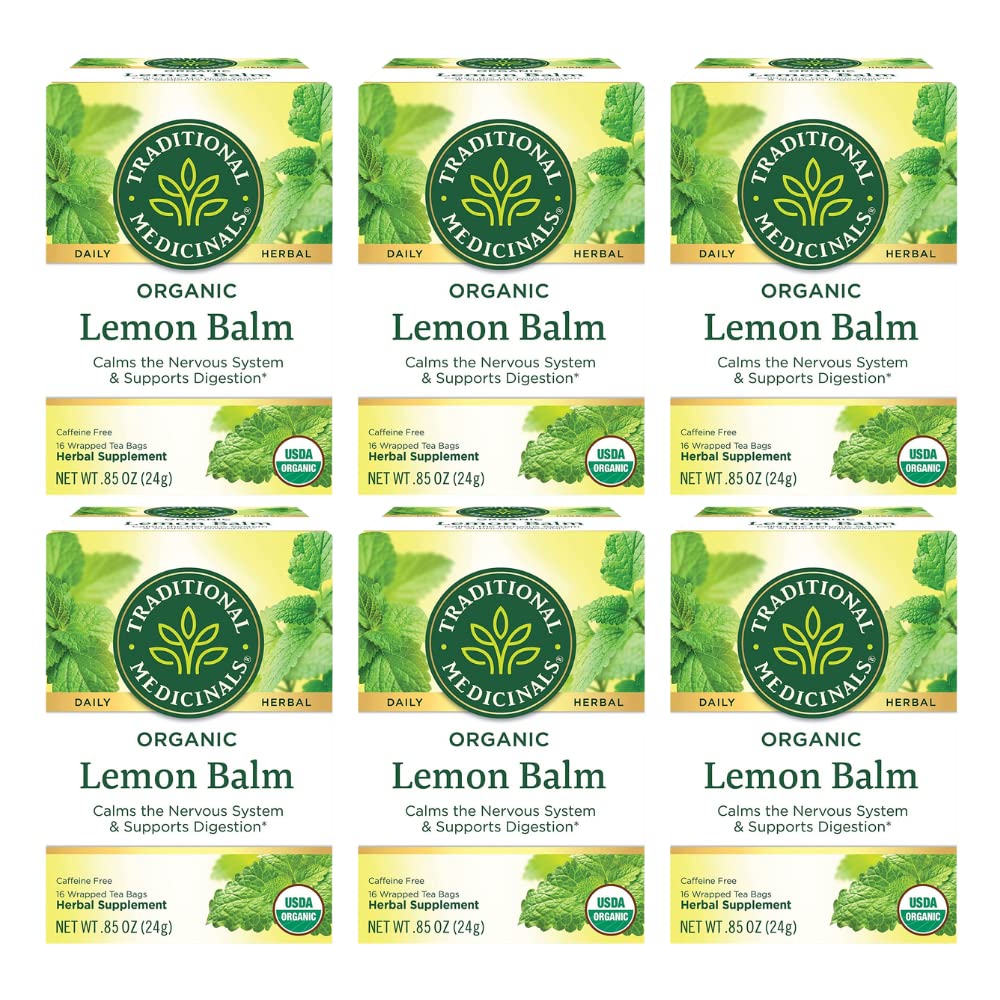 TRADITIONAL MEDICINALS TEA LEMON BALM ORG 16 BG