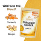 BREWIX Turmeric Ginger Herbal Tea Bags - Caffeine-Free Ayurvedic Blend, 50 Count, Gluten Free, Daily Wellness Ritual