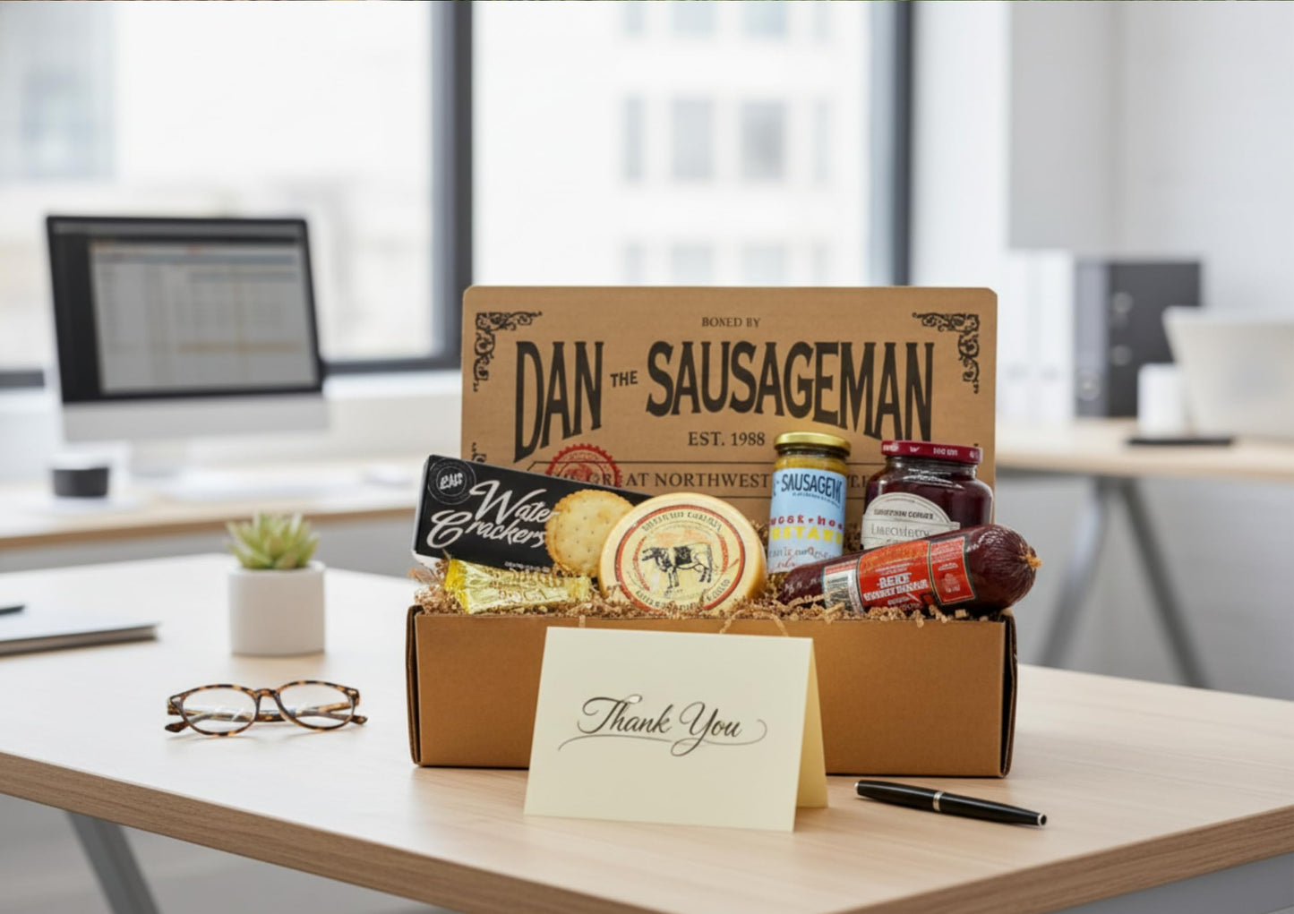 Dan The Sausageman Signature Gift (Nordic Fusion) Gift Basket – Gourmet Snacks With Summer Sausage, Cheese,  Ers, Lingonberry Sauce – Holiday, Thank You, Mother’S Day, Meat And Cheese, Snack Box