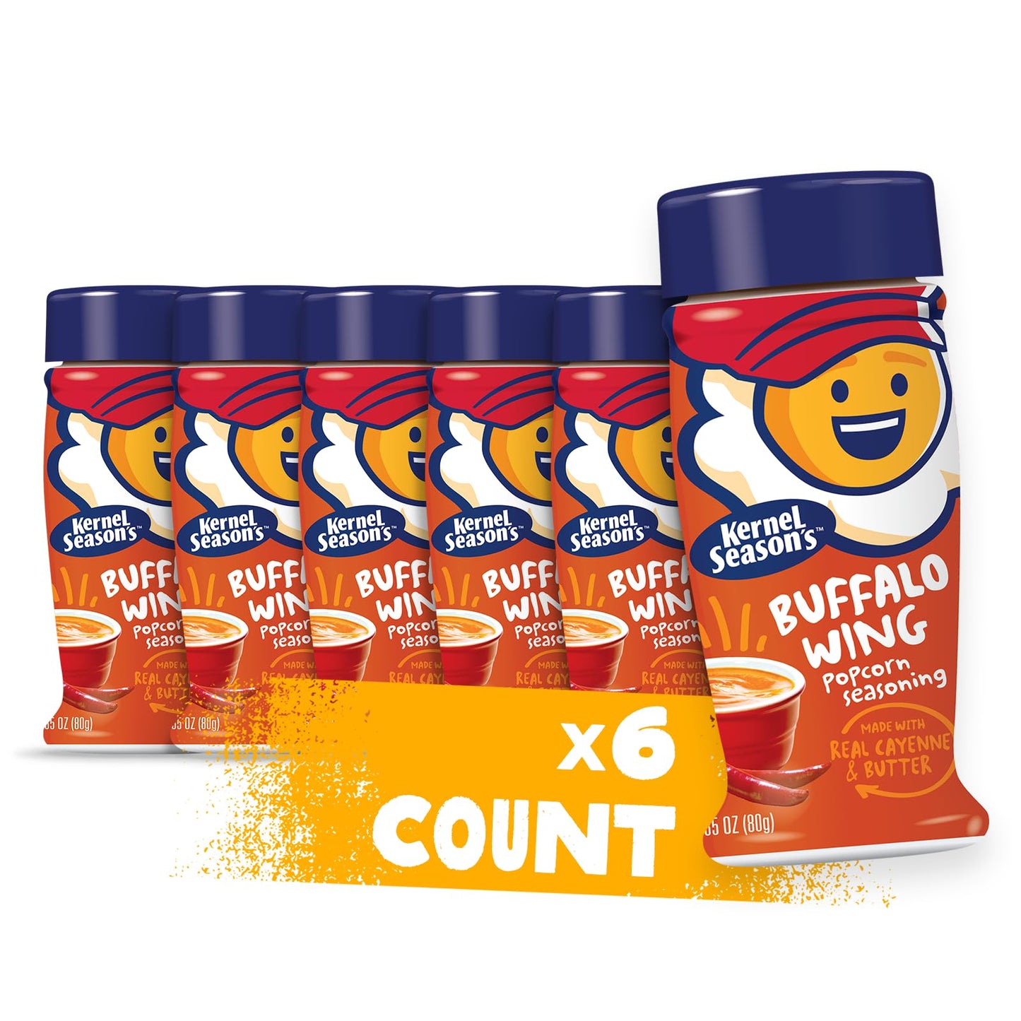 Kernel Season s Popcorn Seasoning, Buffalo Wing, 2.85 Ounce (Pack of 6)