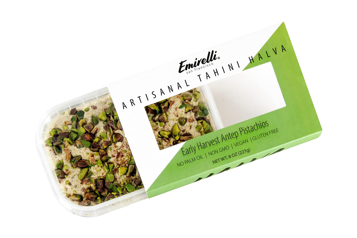 Emirelli Artisanal Halva Dessert - Authentic Middle Eastern Candy Turkish Sweets - Vegan Candy 55%-Tahini Halwa - Halvah Traditi