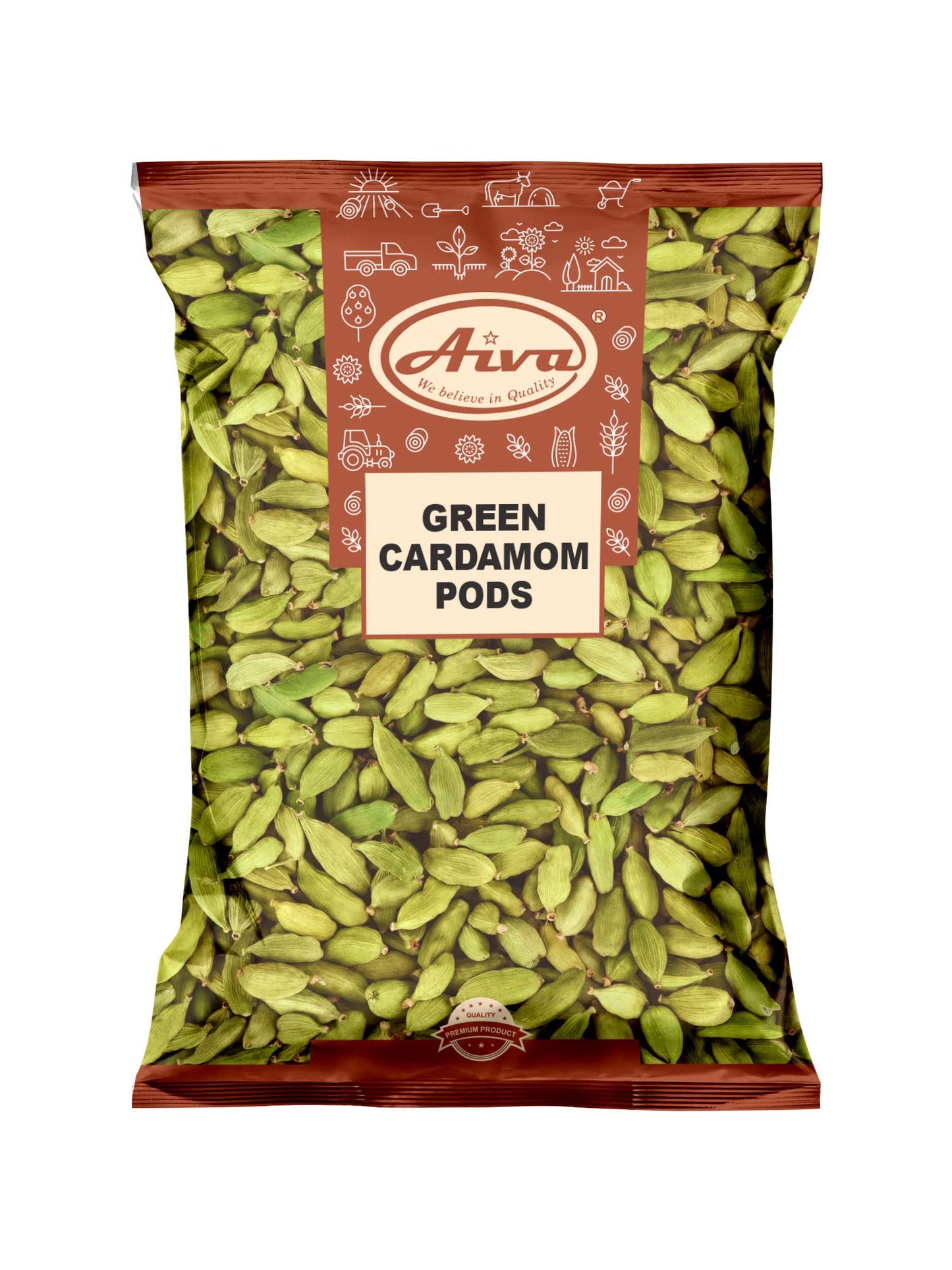 AIVA - GREEN CARDAMOM PODS 200gm