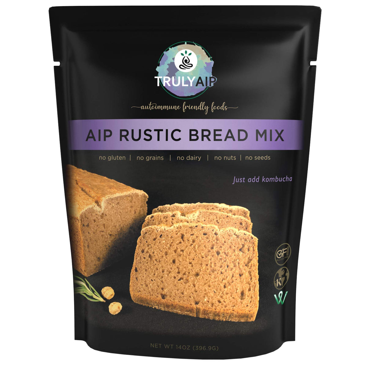 Truly AIP Rustic Bread Mix - Makes 1 loaf, 2 pizza crusts, waffles, pancakes - Gluten Free - Autoimmune Protocol, Paleo Approved