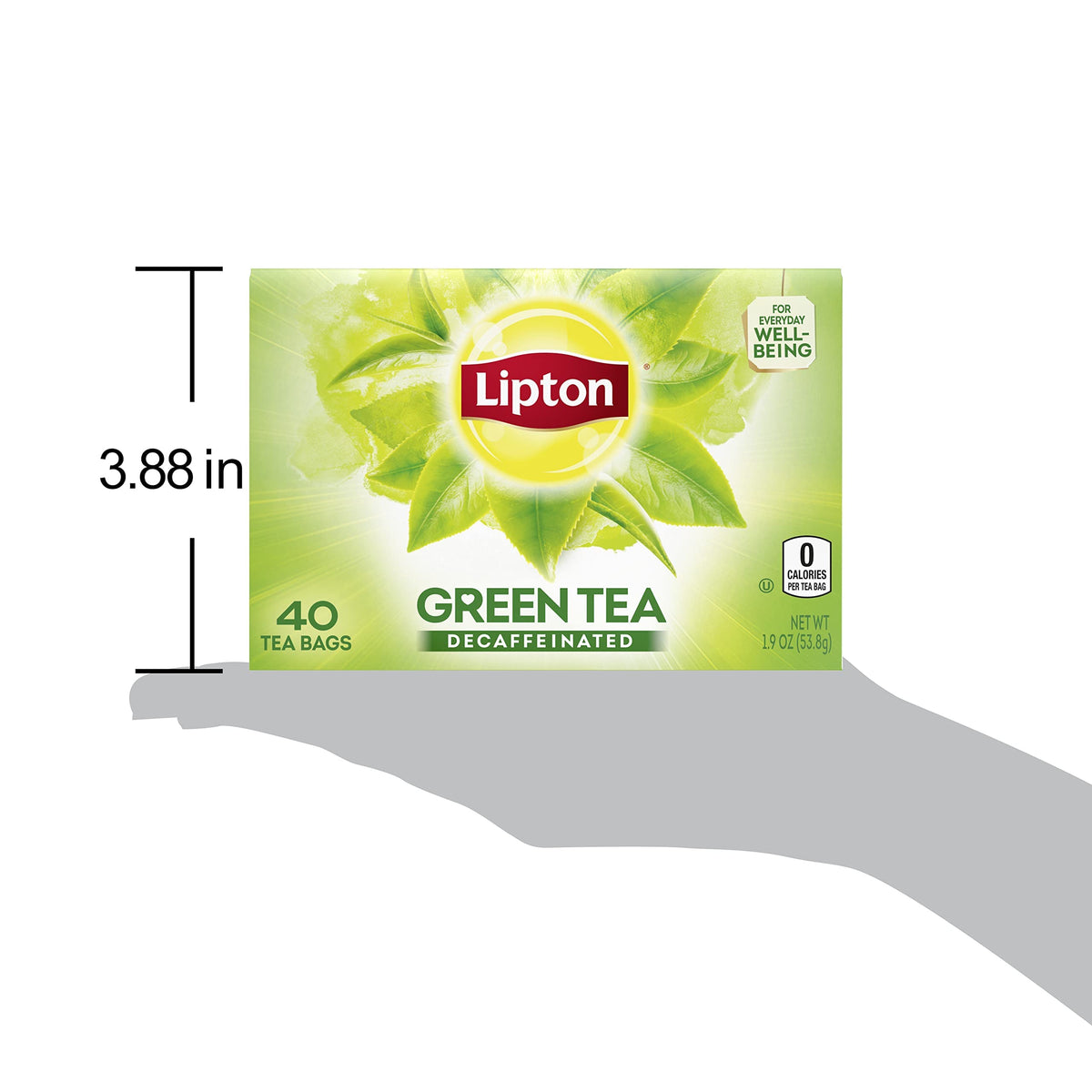 Lipton Decaffeinated Green Tea Bags, Unsweetened, 40 Count (Pack of 6), Model 84148465