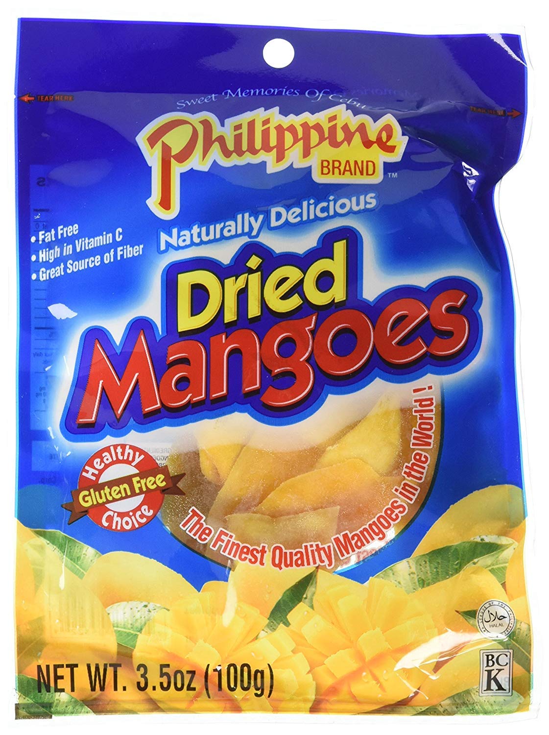 Philippine Brand Dried Mangoes 3.5 oz (Pack of 4)