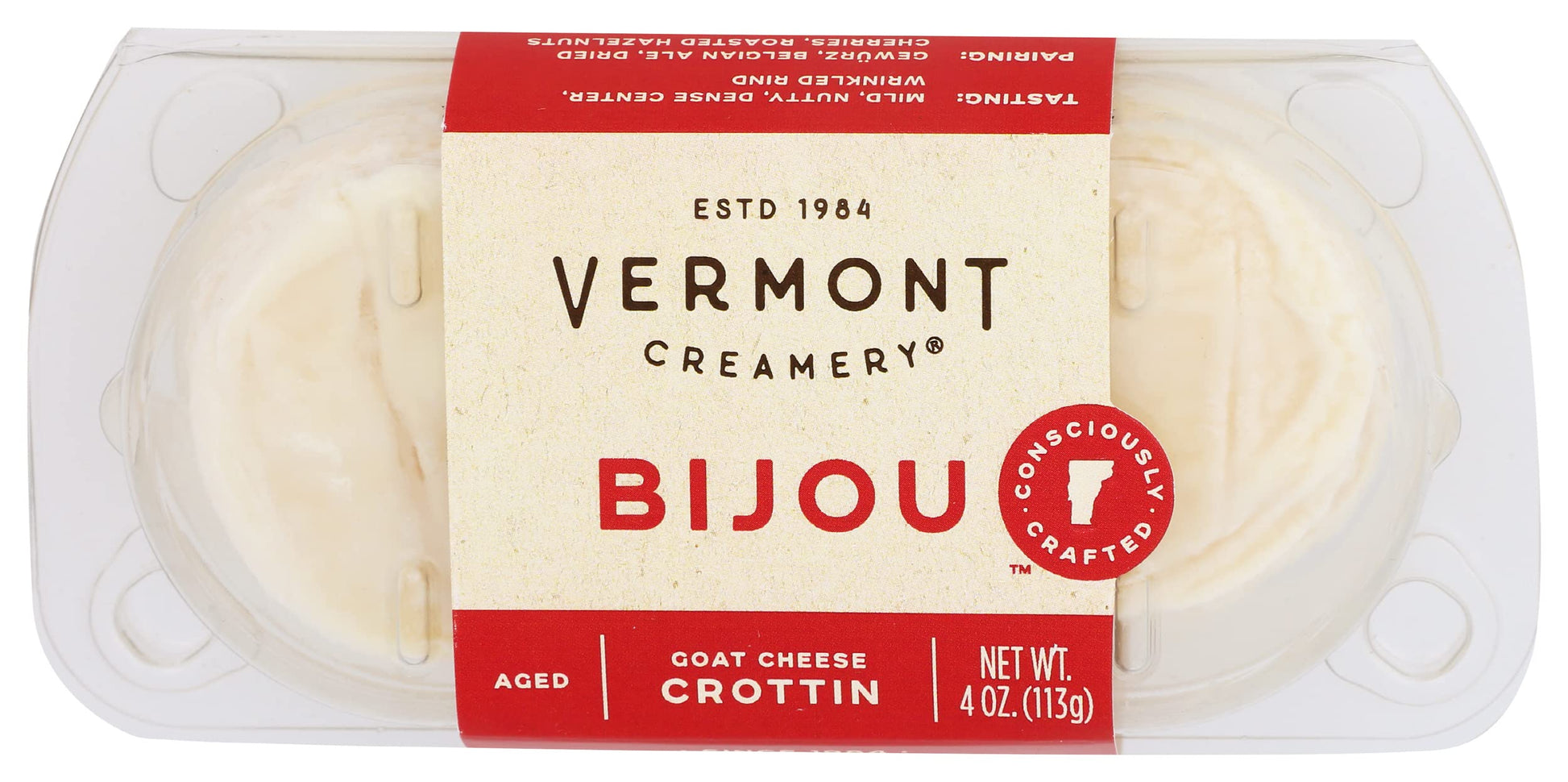 VERMONT CREAMERY Bijou Goat Cheese, 4 OZ