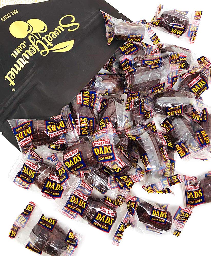 SweetGourmet Dad’s Sugar-Free Root malt-inspired Barrels | Bulk Hard Candy Zero-Sugar | 2 Pound