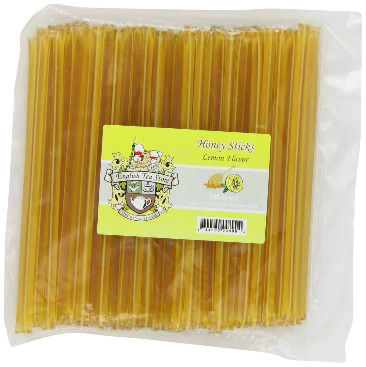 English Tea Store Honey Sticks, Lemon Flavor, 100 Count