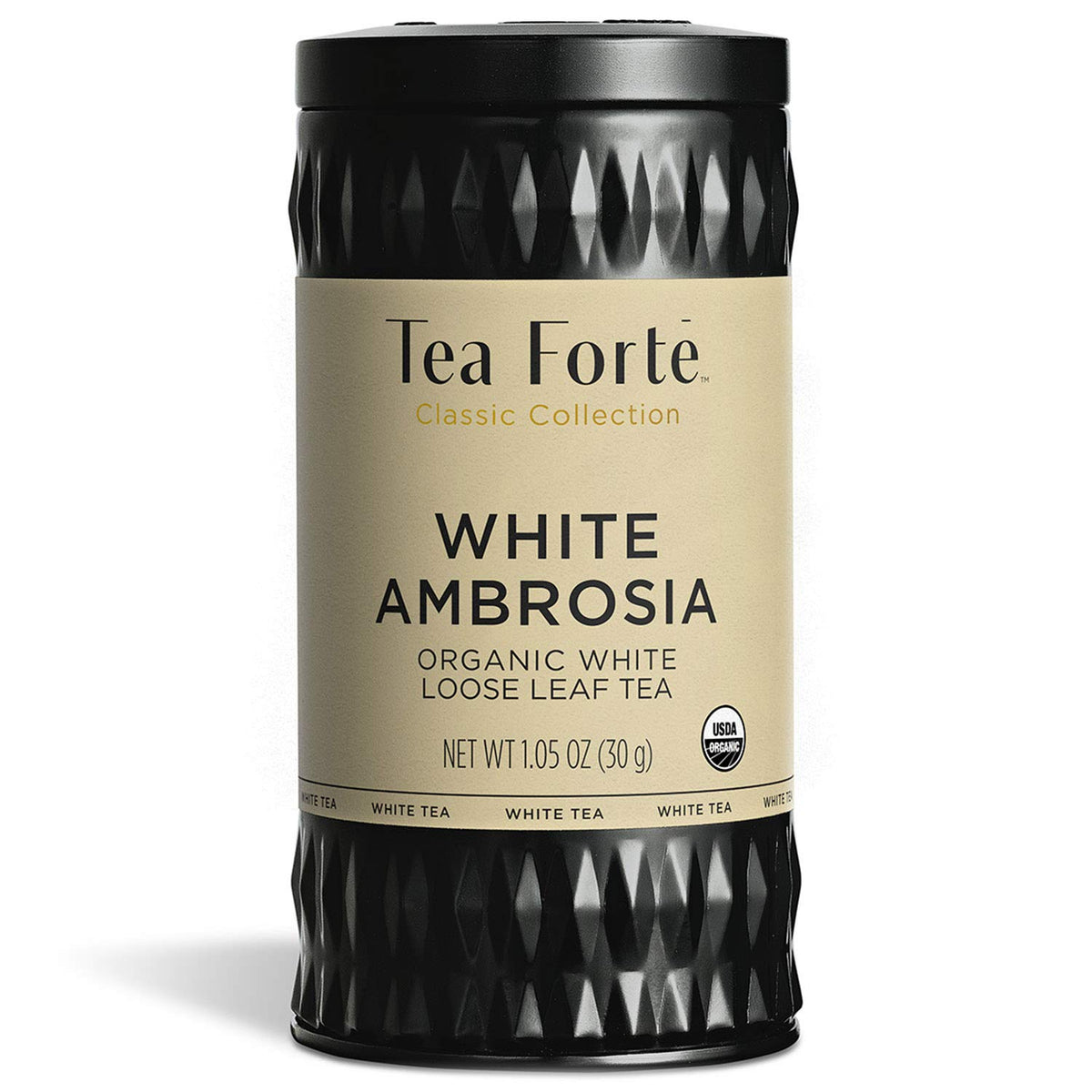 Tea Forte Organic White Tea White Ambrosia, 1.05 Ounce Loose Leaf Tea Canister