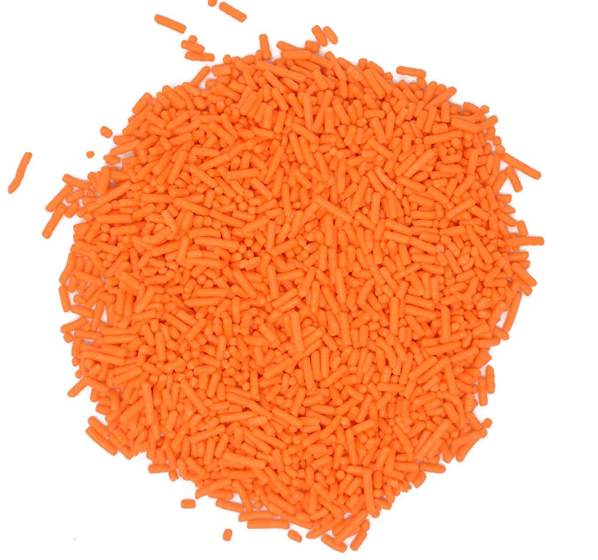 Mystic Sprinkles Solid Color Jimmy Sprinkles (Only Orange Jimmies 3Oz)