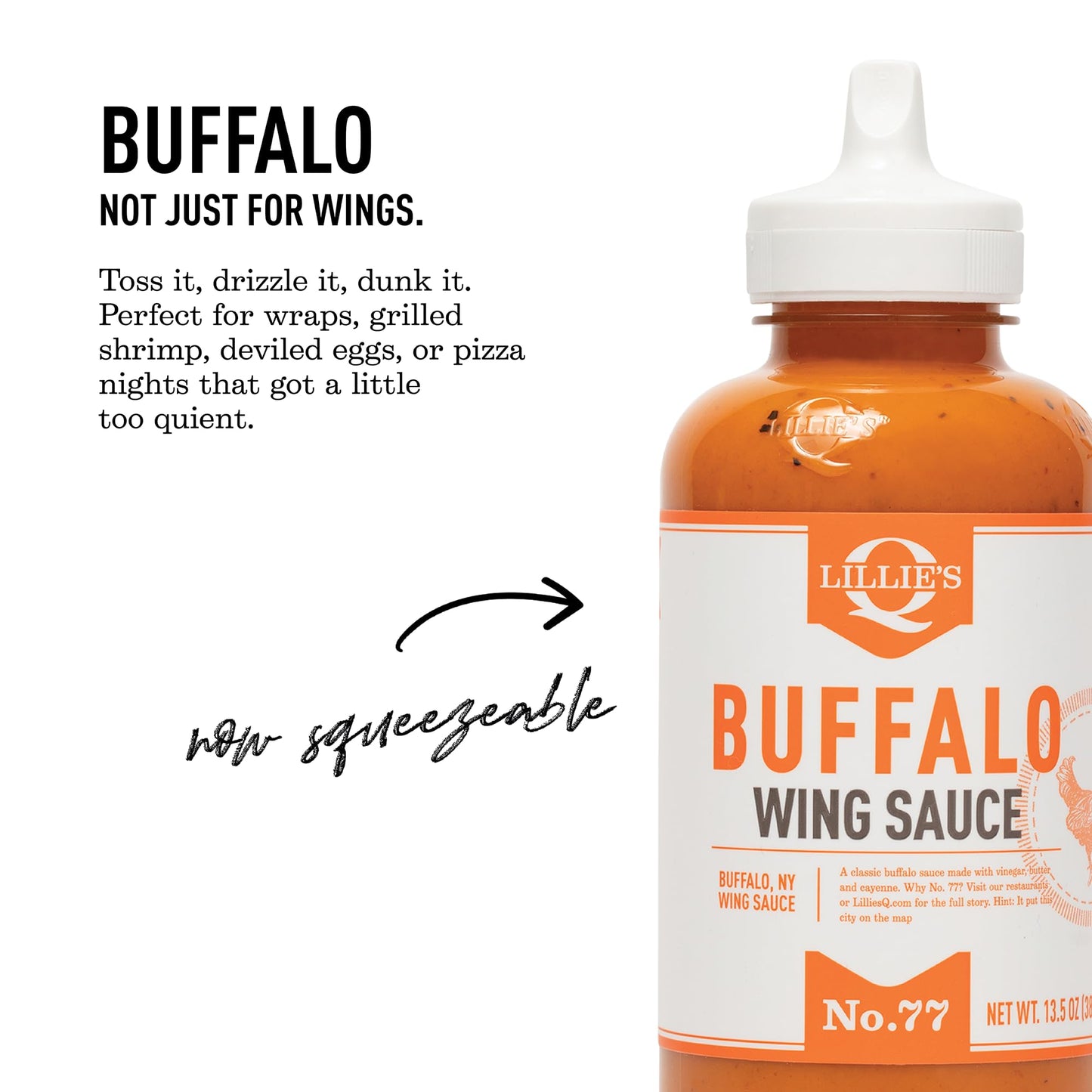 Lillies Q Buffalo Wing Sauce, 13.5 Oz