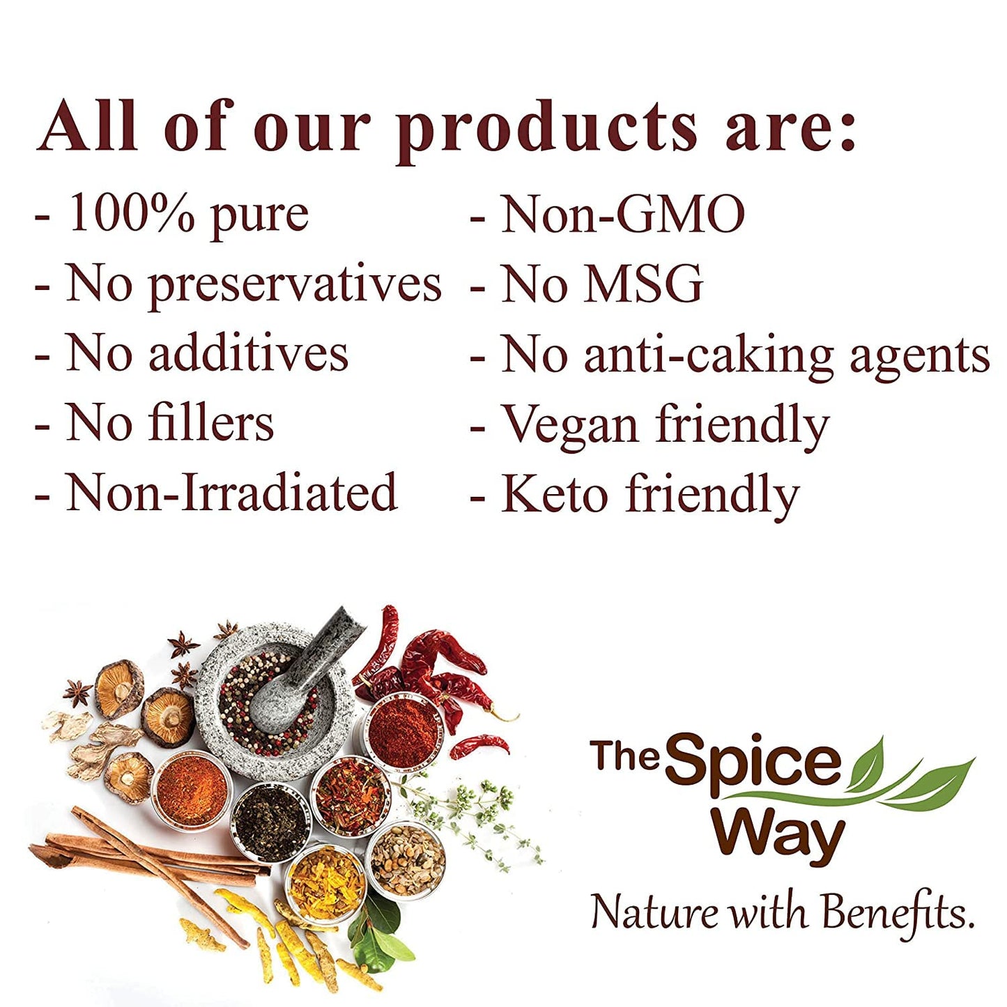 The Spice Way Crushed Red Pepper Flakes - 8 Oz - Hot Red Chili Pepper Flakes - Premium Quality, All-Natural, And Preservative-Fr
