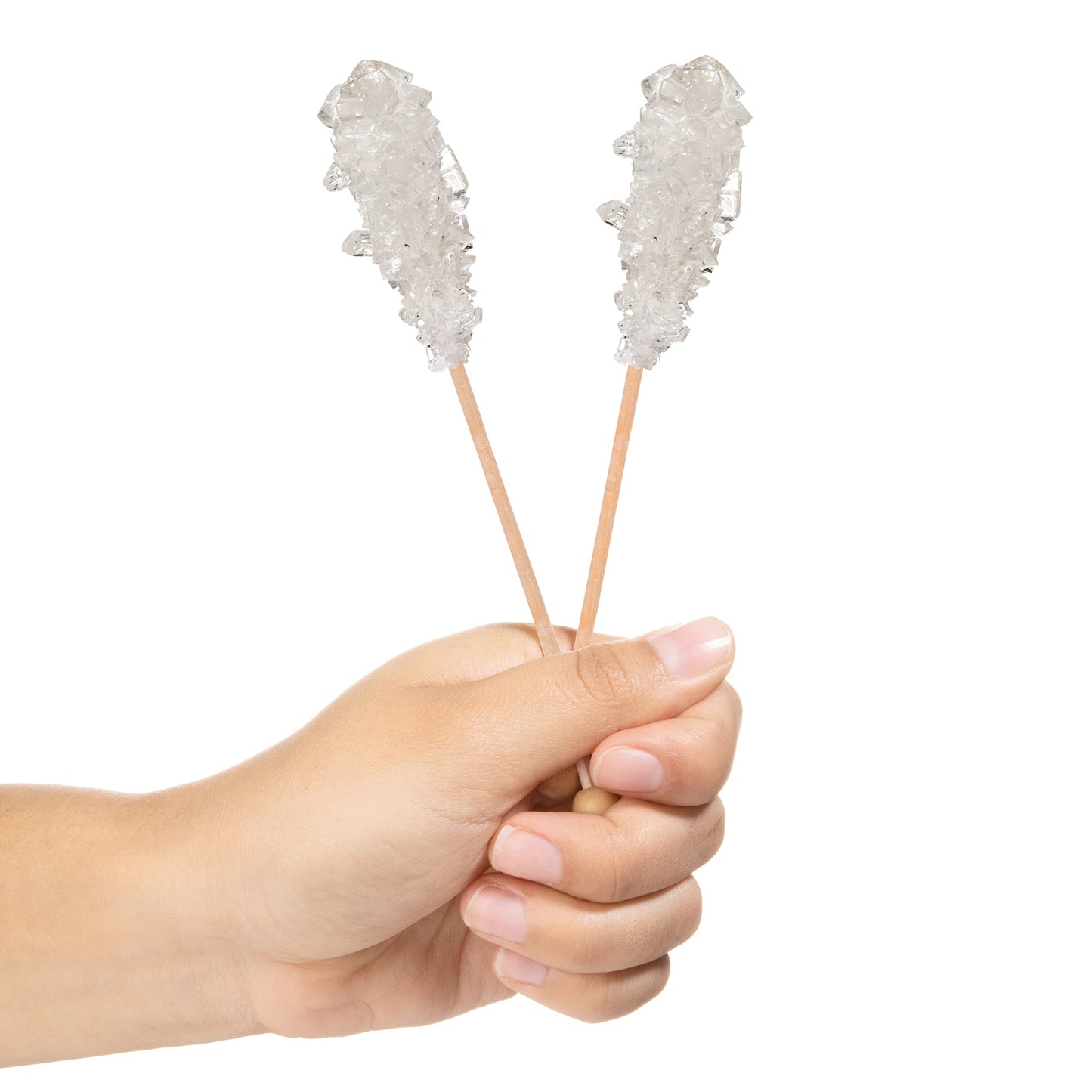 Candy Envy - White Caf   Sugar Sticks Mini Rock Candy - 18 Individually Wrapped Sugar Stirrer - Original Sugar Flavored