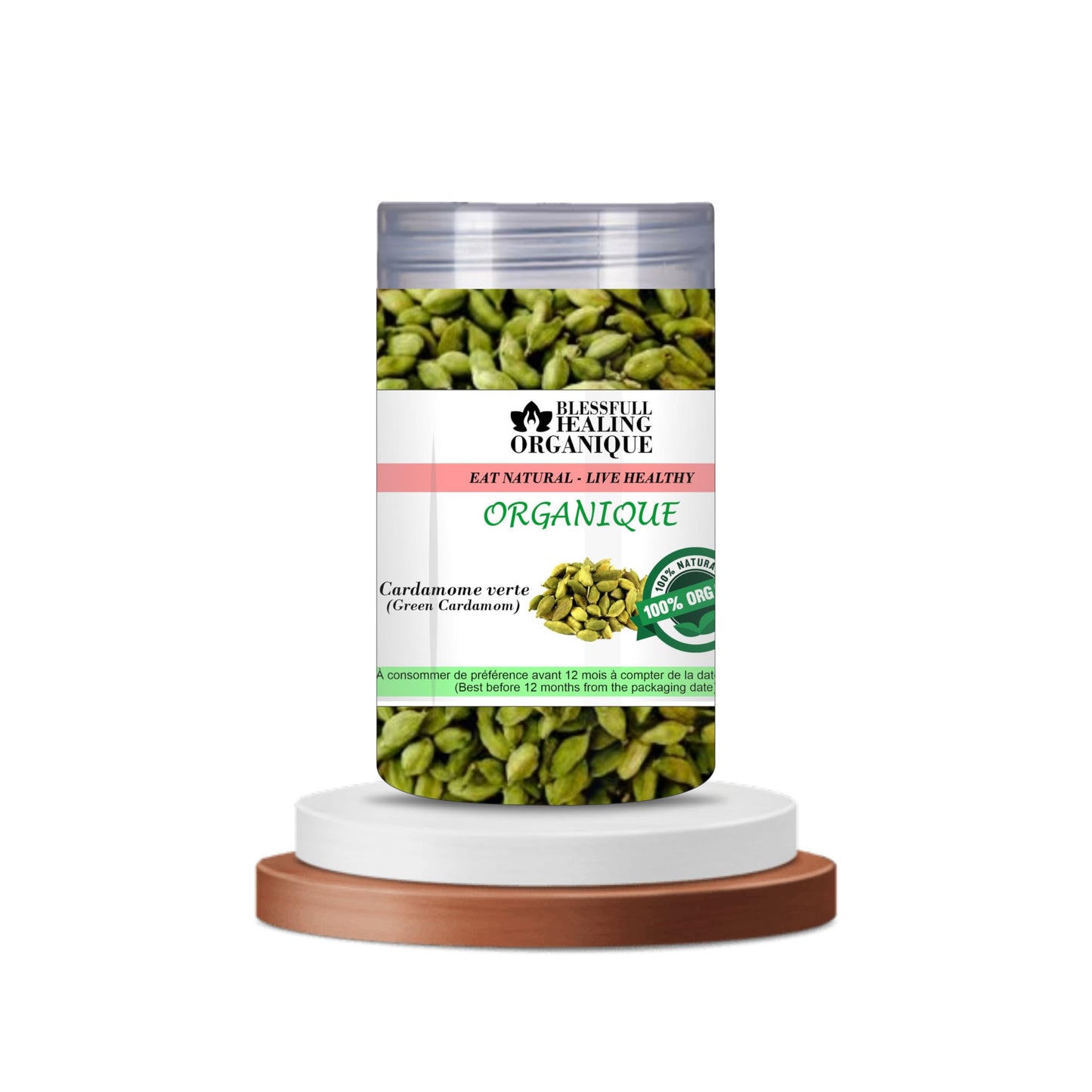 Blessfull Healing Organic Green Cardamom 100 Gram