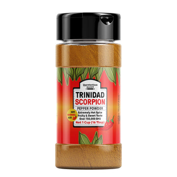 Unpretentious Trinidad Scorpion Pepper Powder (1 Cup) Extremely Hot, Pure Ground Chile Pepper