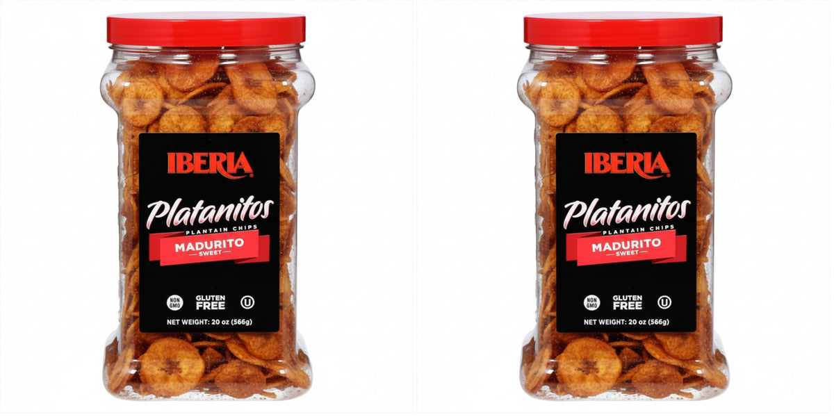 Iberia Maduritos Naturally Sweet Plantain Chips, 20 Ounce (Pack of 2)