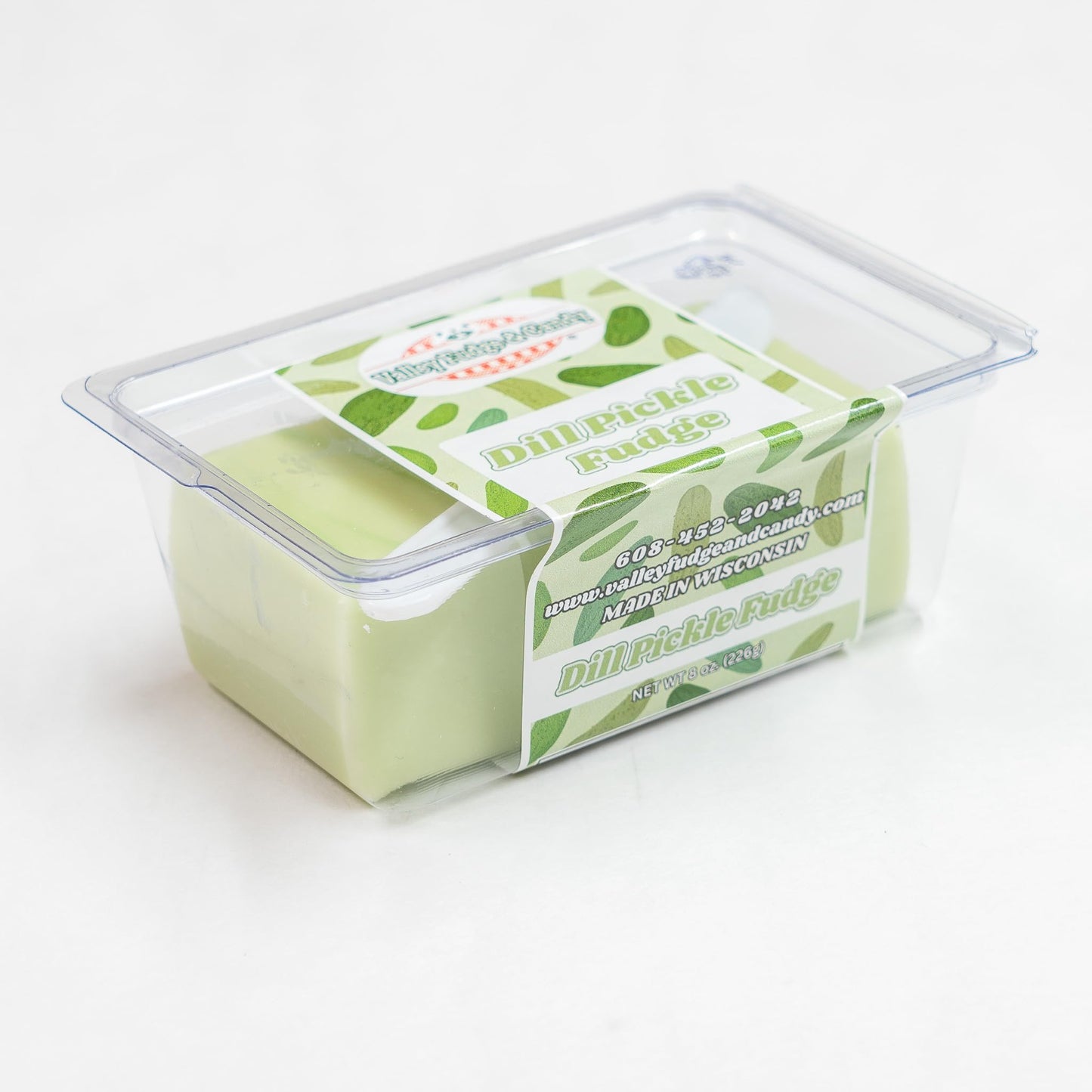 Valley Fudge Dill Pickle Artisan Fudge, Real Butter, Half Pound Package