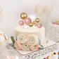 Gyufise 30Pcs Balls Cake Topper Mini Balloons Cake Toppers Foam Ball Cake Decorations Balloon Cake Topper Ball Shaped Cake Inser