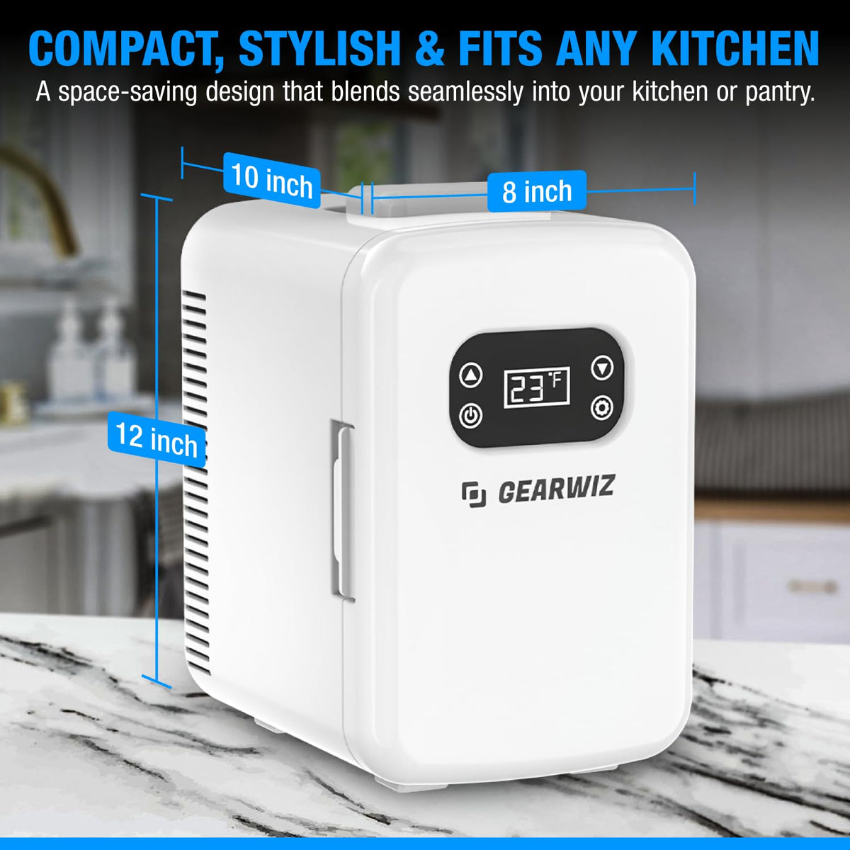 Gearwiz Sourdough Starter Home with Temperature Control - Compact Fermentation Box with Heat & Cool Modes - Fits 1L Jar - Bread