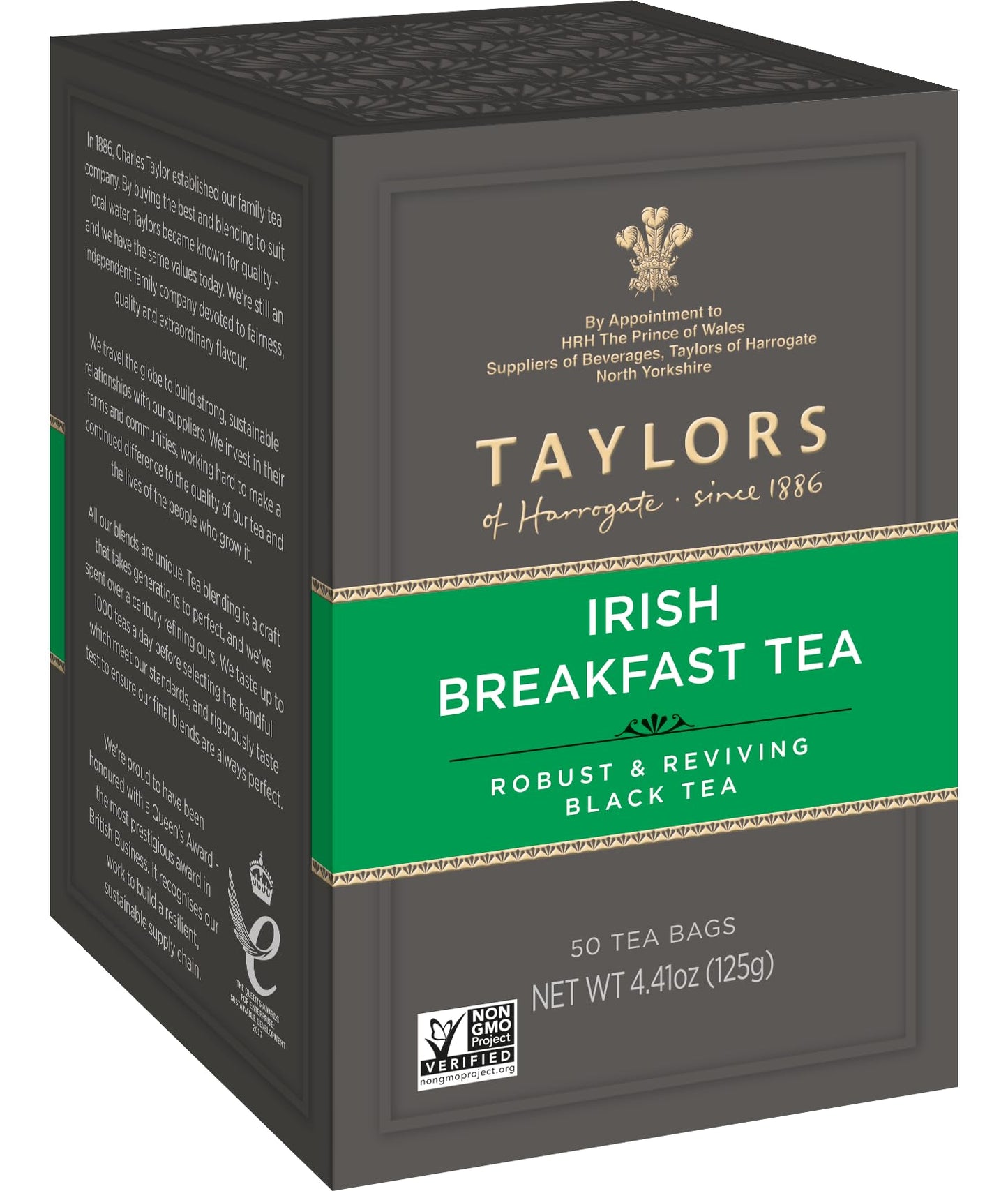 Taylors of Harrogate Irish Breakfast Tea, 50 Teabags, 50 Count, Model TOHIBTB