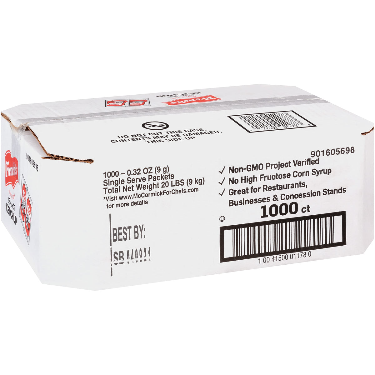 Frenchs Tomato Ketchup Packets - 1000 Count - Ideal for Takeout and Condiment Stations