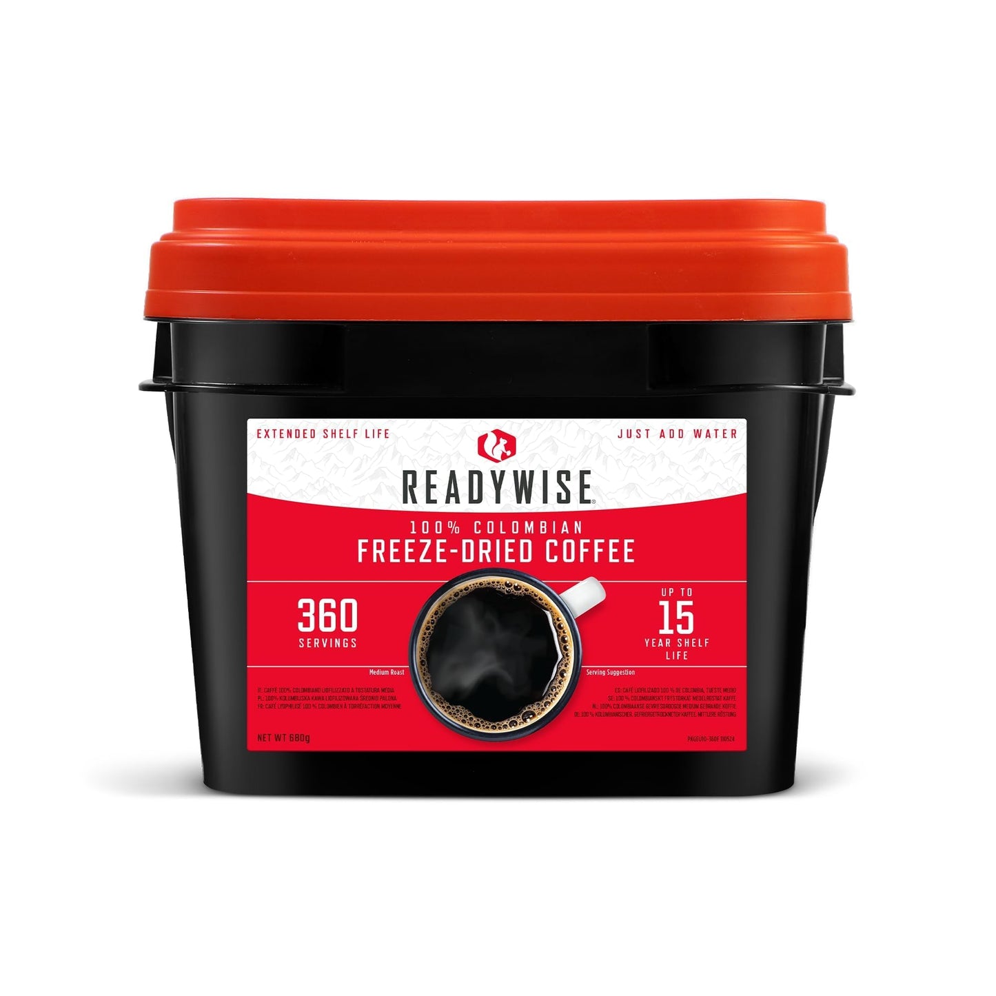 360 Serving Freeze Dried Coffee Bucket