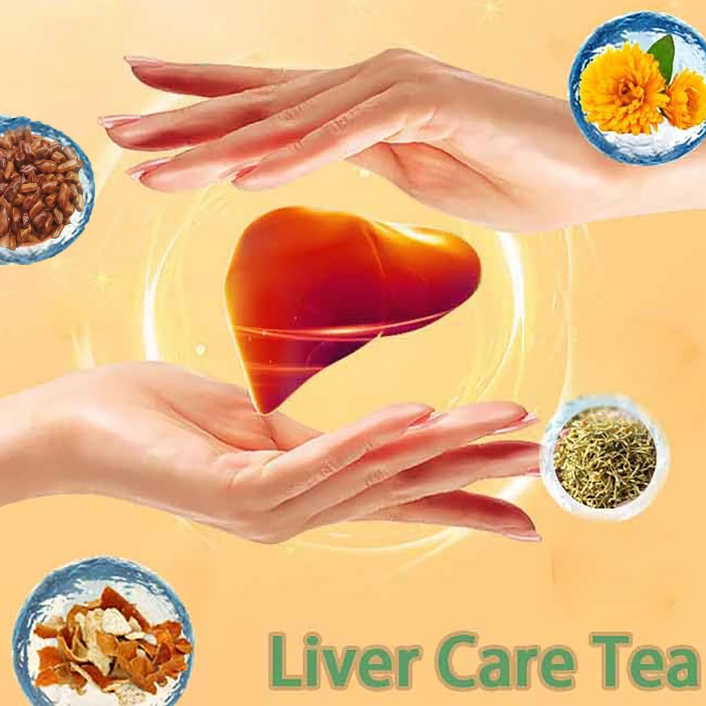 Liver Detox Herbal Tea  Liver Detox Tea Organic  Dandelion Chrysanthemum Cassia Seed Goji Berry Tea  Milk Thistle  Chinese Kidney & Liver Health Tea Bags - 7 Ingredients Natural Blend Formula (1)