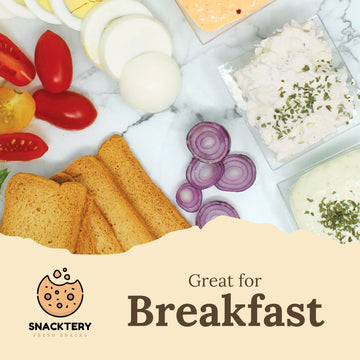 SNACKTERY Melba Toast Crackers - Thin & Crispy Flatbread - 7 Oz - Perfect for Dips & Spreads