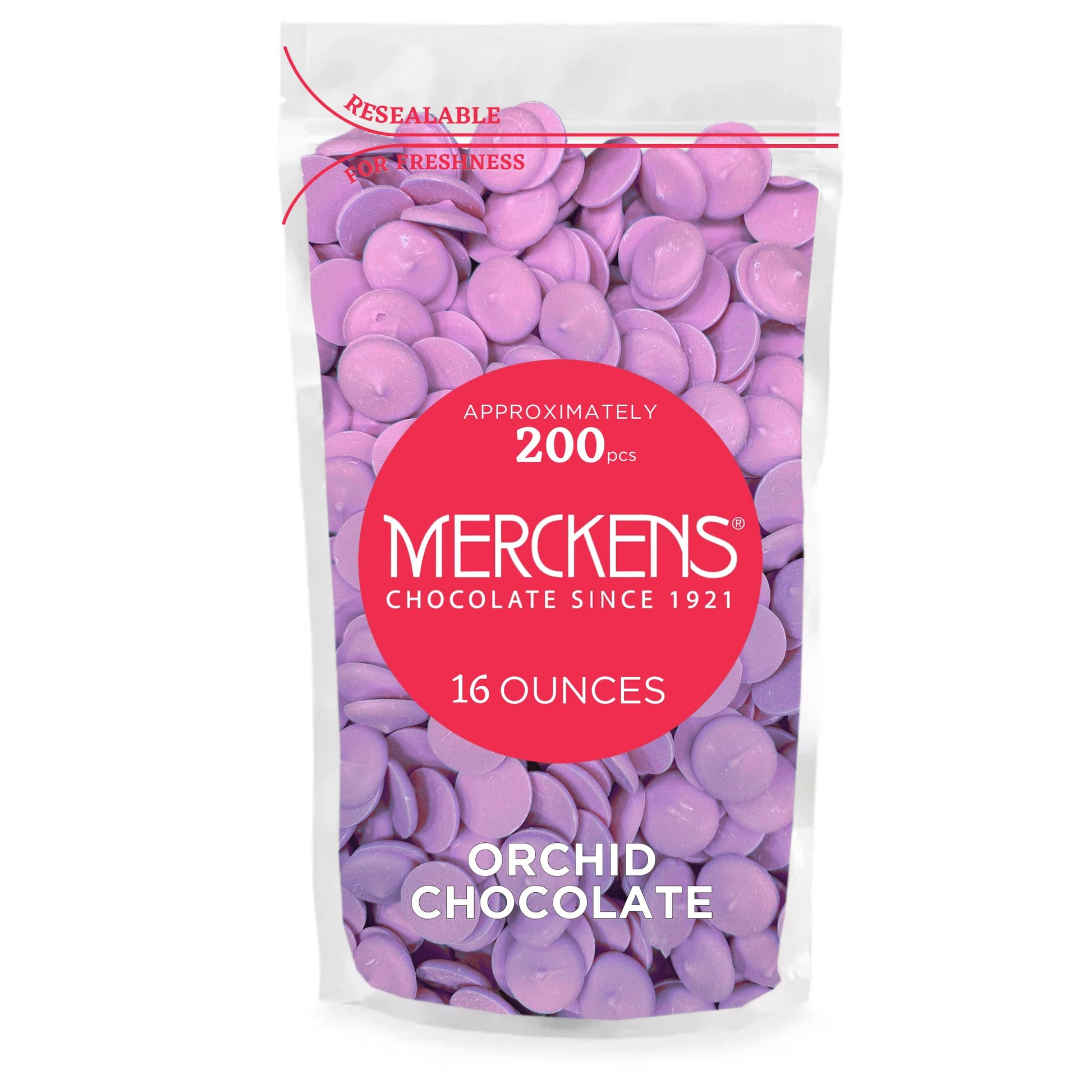 KIDU Orchid Chocolate Melting Wafers, 16 Ounces, Perfect for Dipping, Baking, and Desserts