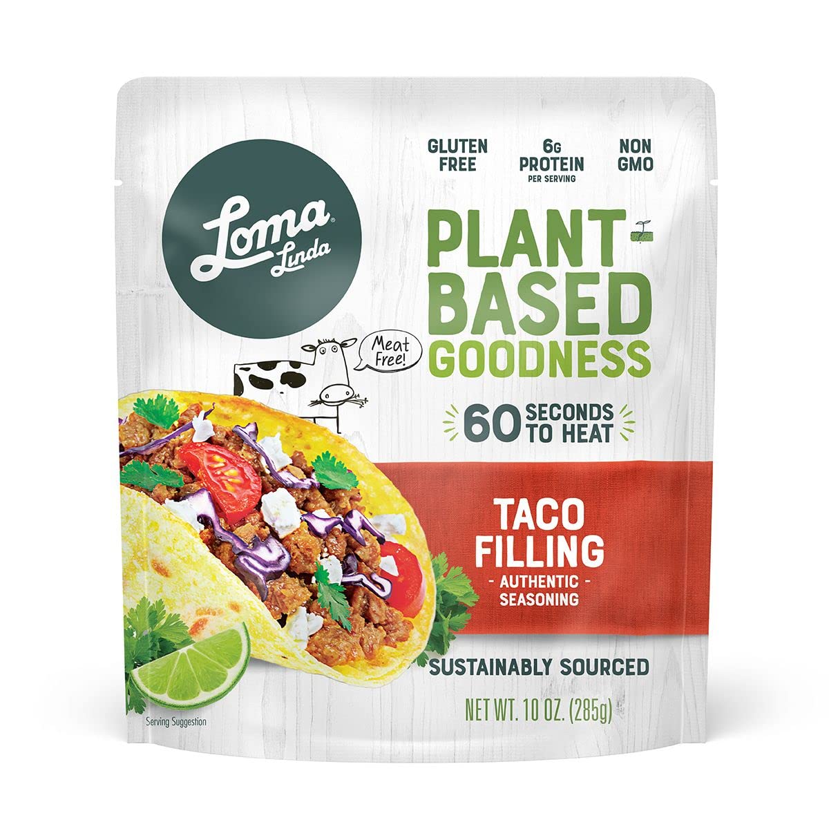 Loma Linda - Plant-Based Complete Meal Solution Packets (Taco Filling (10 Oz.), 1 Pack)