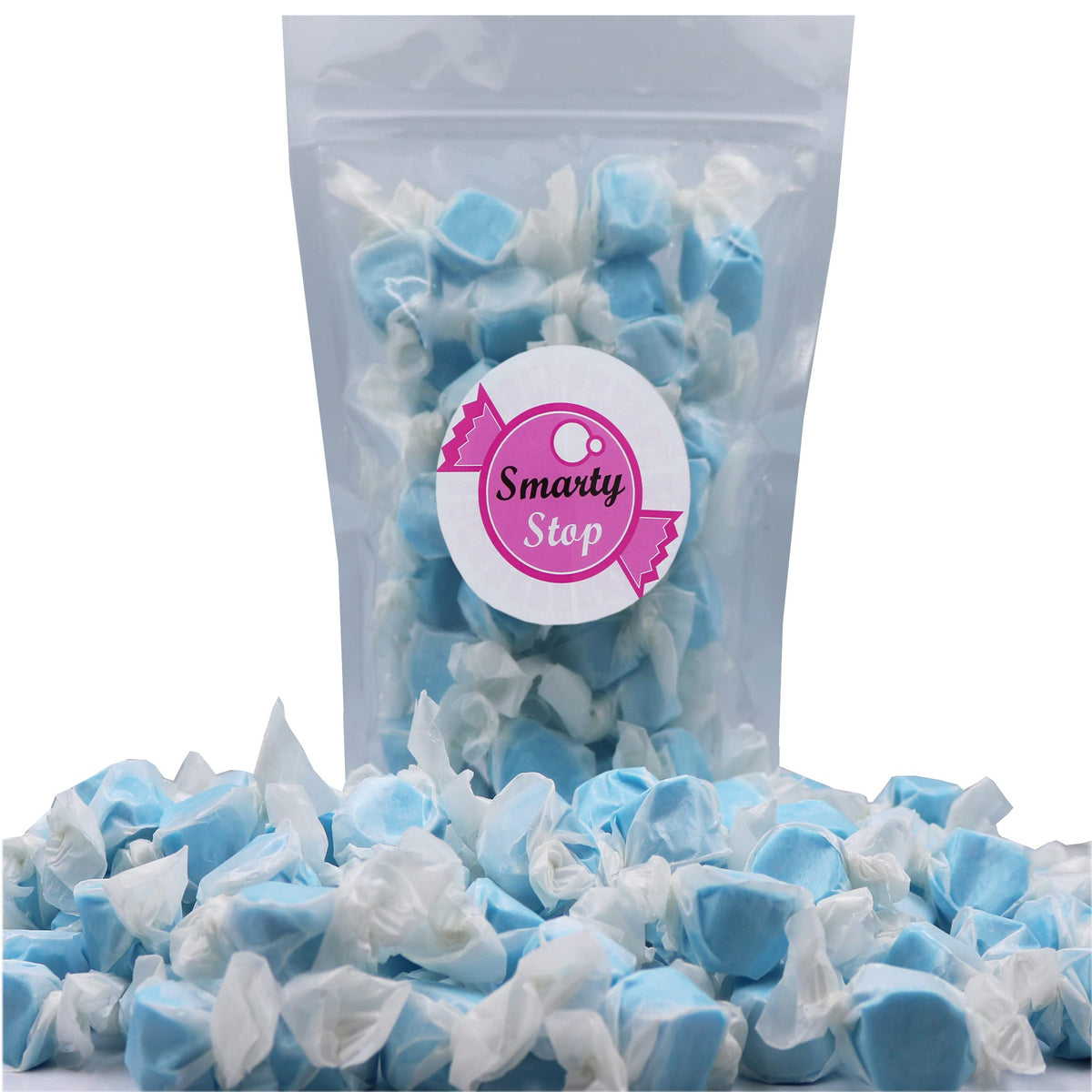 Gourmet Soft And Chewy Salt Water Taffy Candies - Individually Wrapped - Bulk Bags (Wild Blueberry, 3 Pound (Pack Of 1))