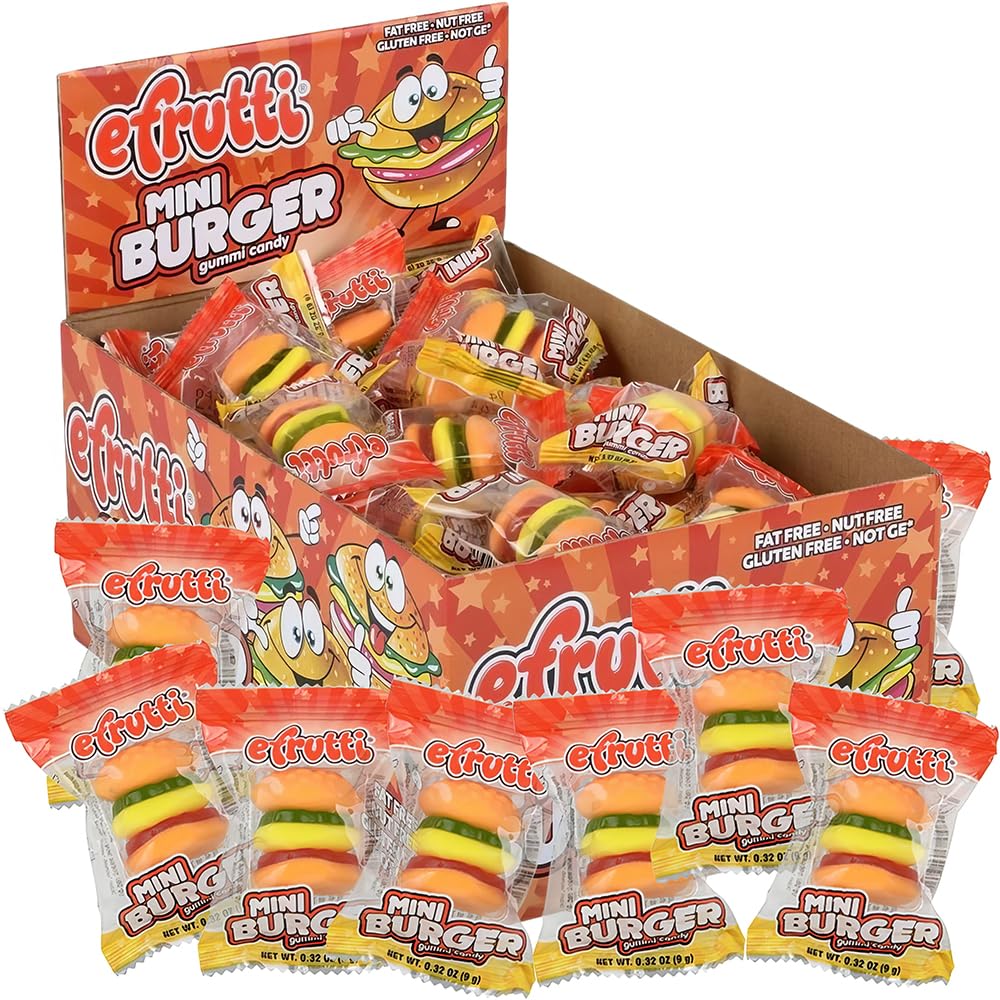 Gummy Burgers - Mini Gummi Burger (approximately 60 pieces)