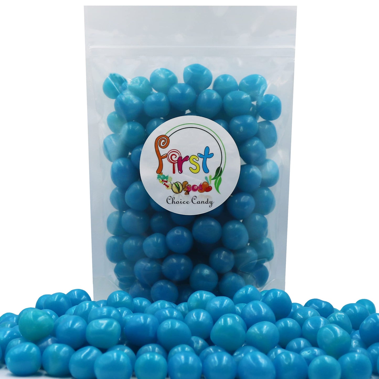 Sour Chewy Fruit Candy Balls (Blue Raspberry, 2 Pound)