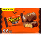 REESES Milk Chocolate Peanut Butter Snack Size Bats, Halloween Candy Bag, 9.6 oz