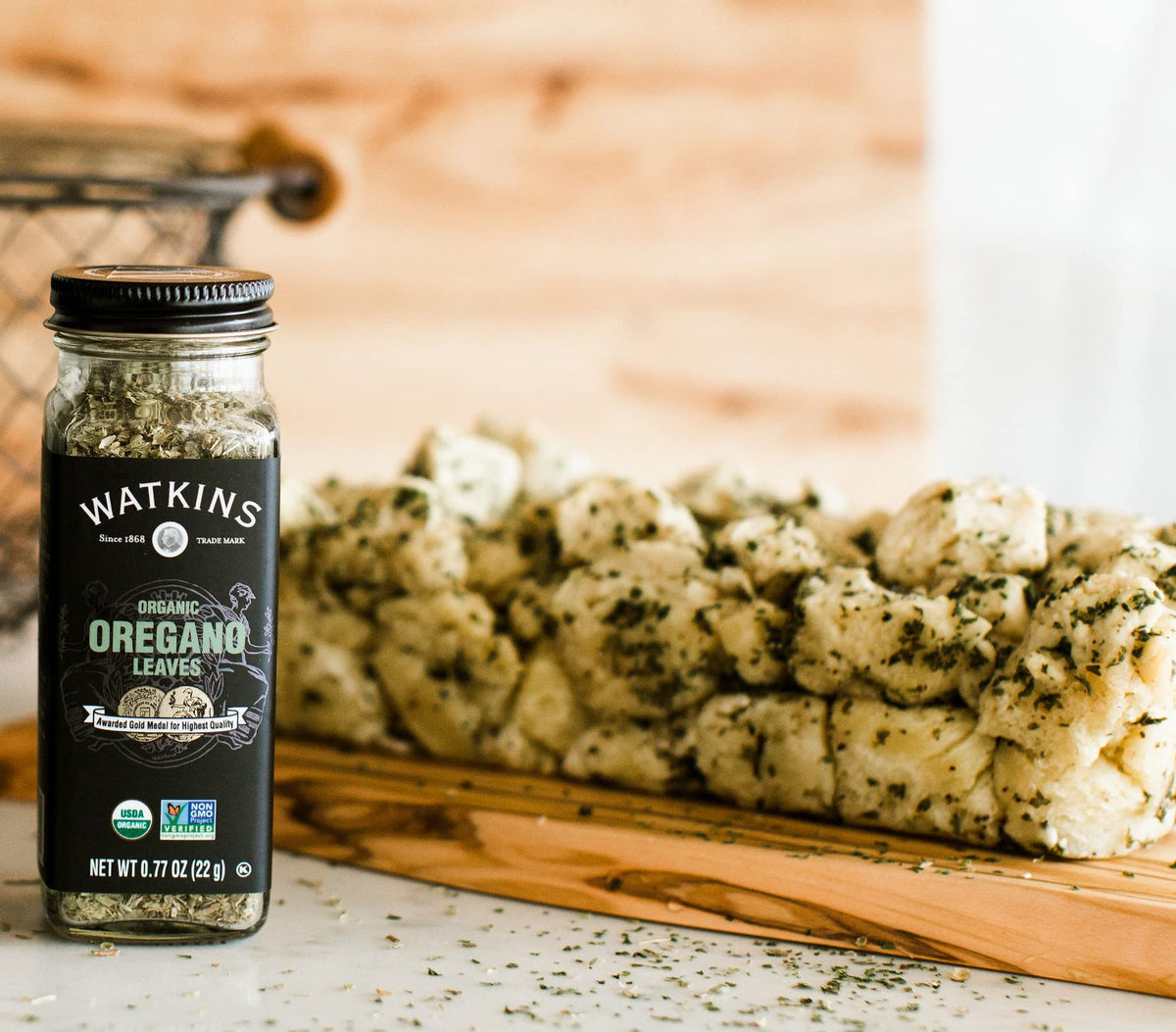 Watkins Gourmet Organic Oregano Leaves Spice Jar, 0.67 Ounce