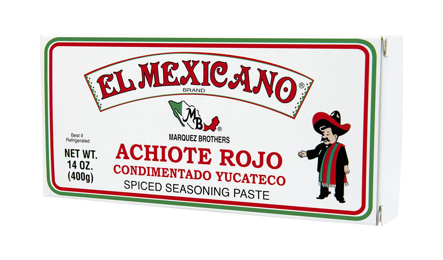 El Mexicano Achiote Paste (Red, 14 Oz 4 Pack)