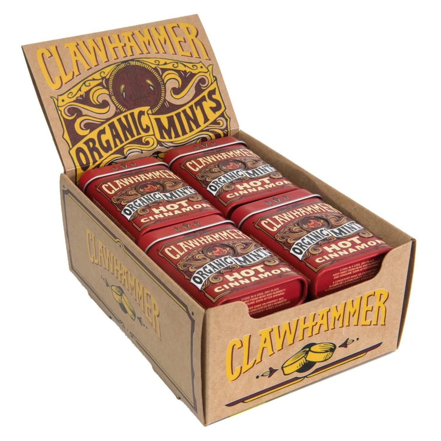Clawhammer Organic Hot Cinnamon Mints, 30 Gr