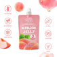 VOLO VERO Konjac Jelly Squeeze Pouch Peach Flavor, Low Calories (3 Kcal), 10 Packs, Gluten Free & Vegan, 0 Sugar, Keto, Low Carb