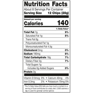 Late July Snacks Nacho Cheese Tortilla Chips, 7.8 Oz Bag (Pack Of 12)