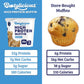 Bootylicious | High-Protein Muffin | 25g Protein, 7g Net Carbs, 2.32-2.75oz Cup, 12-Pack (Blueberry)