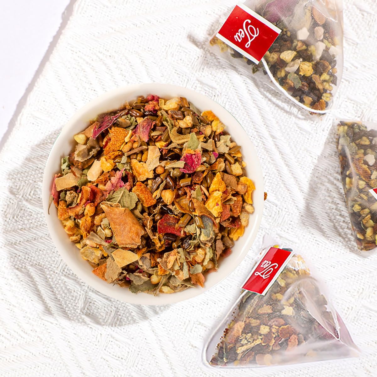 Oil-Reducing Tea - 10 Herbal With Excellent Formula, Oil Cleansing Tea For Liver, Oil-Reducing Tea Herbal Chinese Tea, 15 Tea Ba