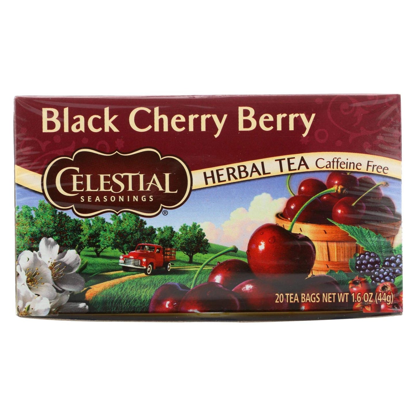 CELESTIAL SEASONINGS HERB TEA,BLK CHERRY BERRY, 20 BAG