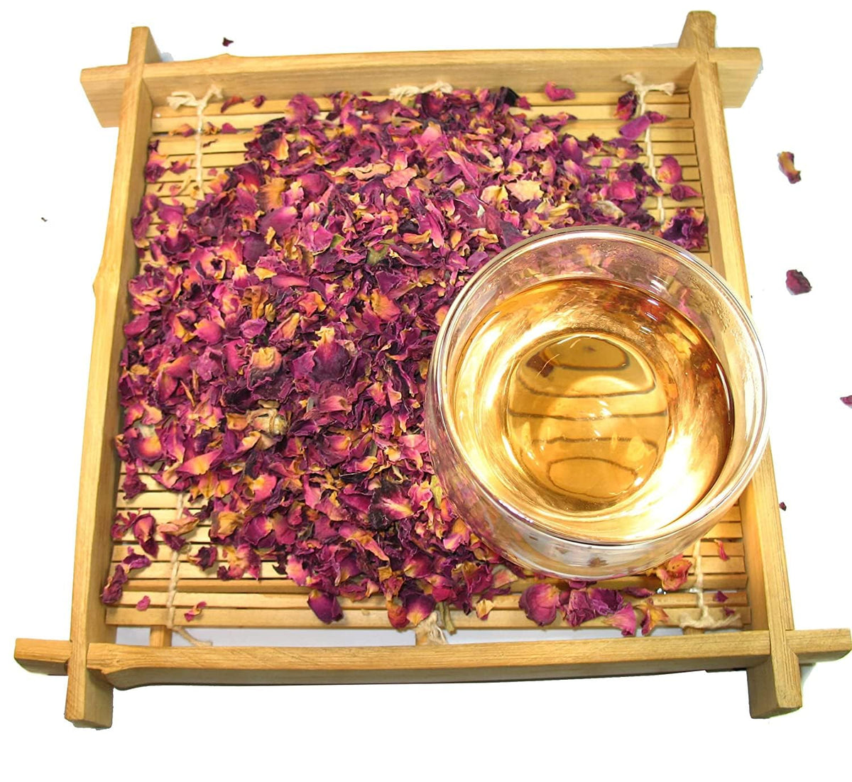Greenhilltea Organic Rose Petals Tea - Caffeine Free Herbal Tea, 1 LB