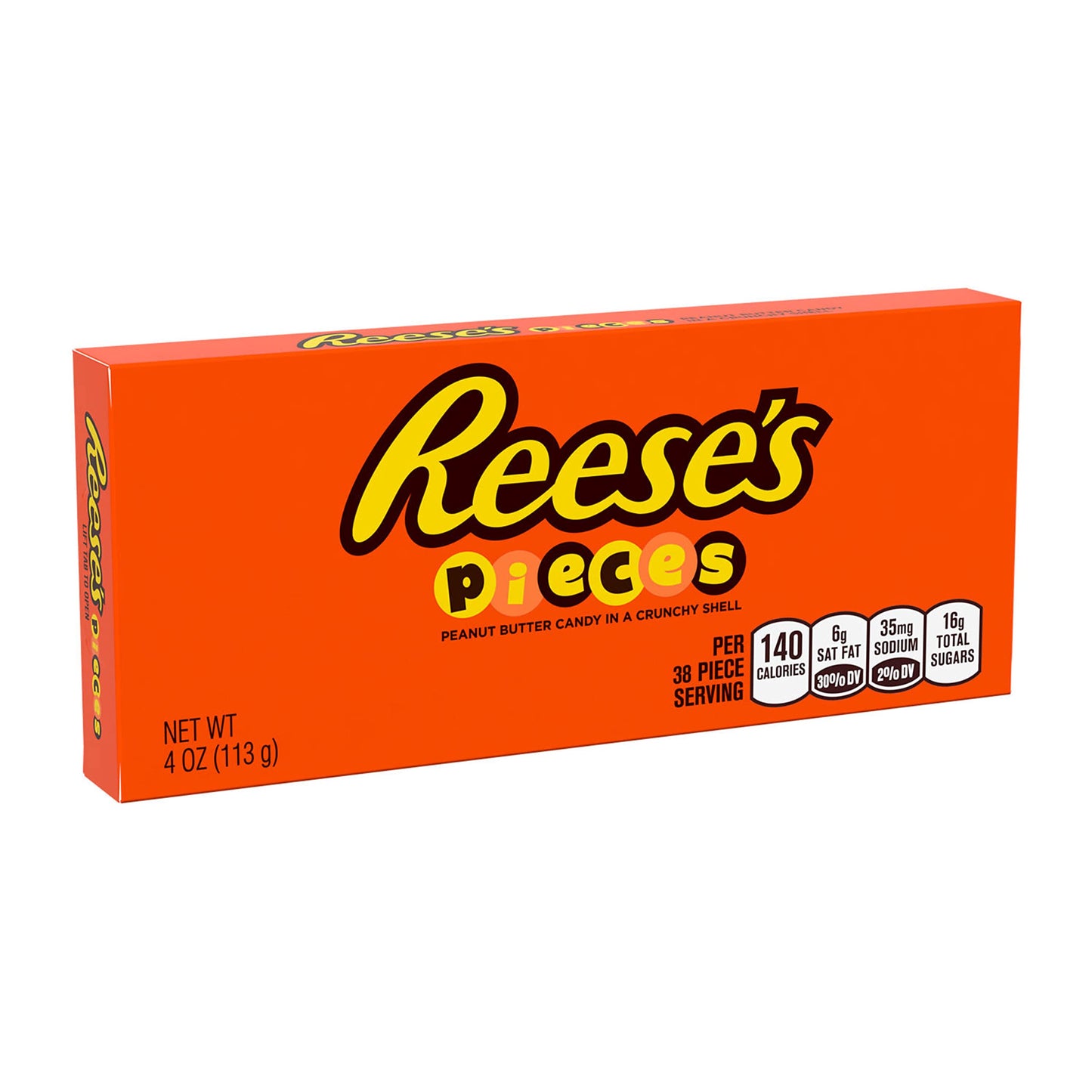 REESES PIECES Peanut Butter in a Crunchy Shell, Candy Box, 4 oz